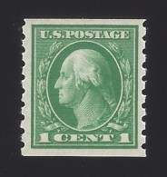 US #412 1912 Green Perf 8.5 Vert Wmk 190 MNH F-VF SCV $55 - Unused Stamps