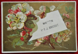Chromo Publicité In English. Maison Vve F-J Bricout, Rue Marché Au Charbon, Bruxelles. Manufactory Of Linen. - Otros & Sin Clasificación