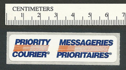 B59-30 CANADA Priority Courier Etiquette MNH - Viñetas Locales Y Privadas