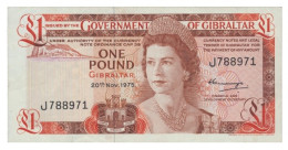 GIBRALTAR - 1 Pound - 20.11.1975 (1978 ) - Pick: 20.a - Queen Elizabeth II - Gibilterra