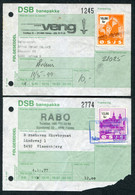 1977-82 Denmark X 3 DSB Banepakke Railway Parcel Docs O.S.J.S. - Lettres & Documents