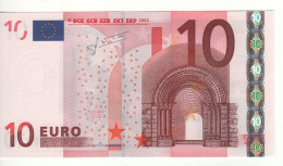 10 EURO  "U"  France   Firma Trichet    L 024 B4    Ch.62  /  FDS  - UNC - 10 Euro