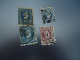 GREECE  USED  STAMPS 4  SMALL HEAD  25L  DIFFERENT - Other & Unclassified