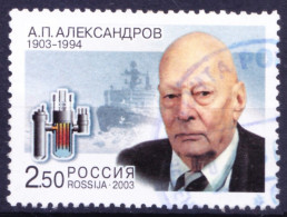 Russia 2003 Used, Russian Physicist Anatoly Alexandrov Participated In Atom Bomb Project - Atoom