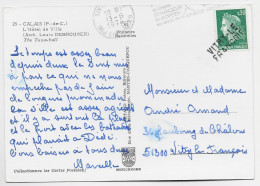 CHEFFER 30C ANNULATION GRIFFE EN ARRIVEE VITRY LE FRANCOIS SUR CATTE DE CALAIS 13.6.1974 - 1967-1970 Marianne Van Cheffer