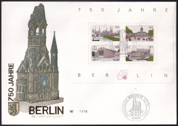 BERLIN 1987 Mi-Nr. Block 8 FDC - 1981-1990