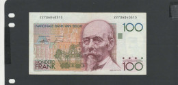 BELGIQUE - Billet 100 Francs 1982/94 TTB+/VF+ Pick-142 - 100 Franchi