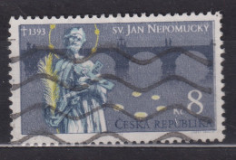 1993 Tschechische Republik Mi:CZ 4, Sn:CZ 2880, Yt:CZ 4, Sg:CZ 4,St. John Of Nepomuk And Charles Bridge, Prague - Used Stamps