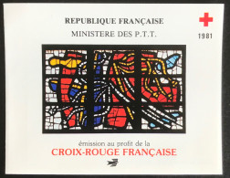 République Française - France - VEL1/1 - MNH - 1981 - Michel 2295#2296 - Glas In Lood - Croix Rouge