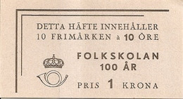 SWEDEN, 1942, Booklet 63  (Facit), Mi 293 IIc, Elementary School - 1904-50
