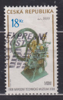 2008 Tschechische Republik Mi:CZ 557,Sn:CZ 3384, Yt:CZ 506,Petrol Combustion Engine Around 1889 Benzin-Verbrennungsmotor - Used Stamps