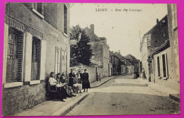 Cpa Ligny Le Chatel Rue Du Carouge Carte Postale 89 Yonne Proche Maligny Saint Florentin St Pontigny Vergigny Auxerre - Ligny Le Chatel