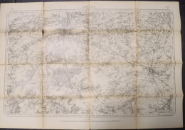 CARTOGRAPHIQUE MILITAIRE  19??,, LEUVEN ,, 86 X 62 CM   ZIE AFBEELDINGEN PAAR VOUWEN ZIJN OPENGEGAAN - Cartes Topographiques