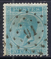 BELGIQUE Obl. PC Ca.1865-66:  Le Y&T 18, TB Obl. PC 91 - 1865-1866 Profile Left