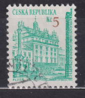1993 Tschechische Republik  Mi:CZ 15, Sn:CZ 2892, Yt:CZ 17, Plzeň / Pilsen - Used Stamps