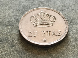 Münze Münzen Umlaufmünze Spanien 25 Pesetas 1975 Im Stern 80 - 25 Pesetas