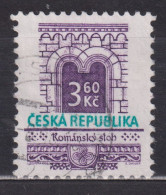 1995 Tschechische Republik Mi:CZ 95, Sn:CZ 2967A, Yt:CZ 93, Romanesque Style / Romanischer Stil - Used Stamps