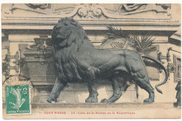 TOUT PARIS  - Lion De La Statue De La République - Statues