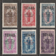 Tchad N°  26, 27, 28, 30, 31, 32 * - Unused Stamps
