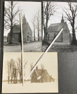 EKSEL-KAPEL-HOKSENT+KAPEL-SINT-BERNARDUS-LOTJE-3-ORIGINELE-PRIVE-FOTOS-AFMETINGEN+-12,5-17,5 CM-JAREN 70-HEEMKUNDE-RARE - Hechtel-Eksel