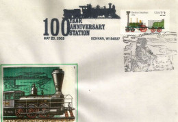 USA.Kennan (WI) Railway 1903 (100th Anniversary | Wisconsin Historical Society. Letter 2003 - Covers & Documents