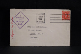 Australia 1944 Melbourne Censored Cover To UK__(4315) - Cartas & Documentos