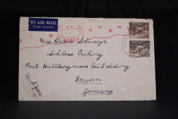 Australia 1947 Queensland Censored Air Mail Cover To To Germany__(4882) - Cartas & Documentos
