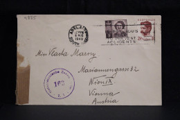 Australia 1949 Adelaide Censored Cover To Austria__(4885) - Brieven En Documenten