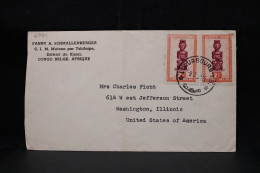 Belgian Congo 1952 Luluabourg Cover To USA__(6024) - Covers & Documents