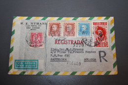 Brazil 1964 Sao Paulo Registered Business Cover To Netherlands__(6740) - Lettres & Documents
