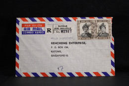 Brunei 1973 Bandar Registered Air Mail Cover To Singapore__(6526) - Brunei (...-1984)