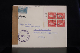 Denmark 1940's Censored Air Mail Cover To Austria__(8036) - Aéreo