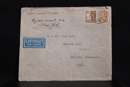 Denmark 1941 Censored Air Mail Cover To USA__(8101) - Airmail