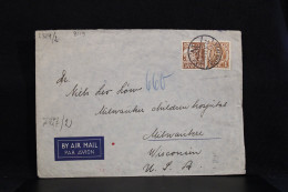 Denmark 1941 Köbenhavn Censored Air Mail Cover To USA__(8119) - Luchtpostzegels