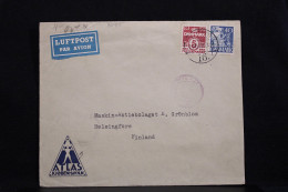 Denmark 1942 Köbenhavn Censored Air Mail Cover To Finland__(8085) - Luchtpostzegels