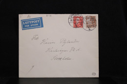 Denmark 1943 Köbenhavn Censored Air Mail Cover To Sweden__(8146) - Posta Aerea