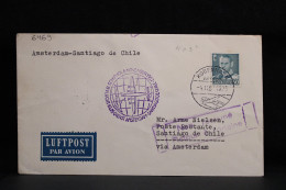 Denmark 1952 Köbenhavn Air Mail Cover To Chile__(6469) - Aéreo