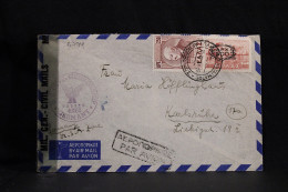 Greece 1946 Censored Air Mail Cover To Karlsruhe Germany__(6794) - Cartas & Documentos