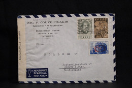 Greece 1948 Censored Air Mail Cover To Gehren Germany__(6854) - Briefe U. Dokumente