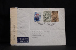 Greece 1948 Censored Air Mail Cover To Switzerland__(6788) - Briefe U. Dokumente