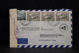 Greece 1949 Censored Air Mail Cover To Germany British Zone__(6838) - Covers & Documents