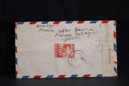 Greece 1949 Censored Air Mail Cover To USA__(6853) - Briefe U. Dokumente