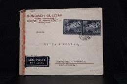 Hungary 1940's Censored Air Mail Cover To Germany__(7768) - Covers & Documents