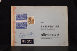 Hungary 1940's Censored Air Mail Cover To Germany__(7791) - Storia Postale