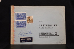 Hungary 1940's Censored Air Mail Cover To Germany__(7791) - Covers & Documents
