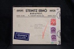 Hungary 1941 Budapest Censored Air Mail Cover To Czechoslovakia__(6187) - Storia Postale