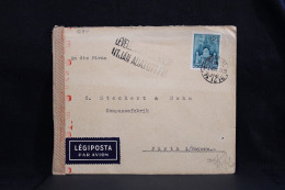 Hungary 1942 Budapest Censored Air Mail Cover To Bayern__(6184) - Cartas & Documentos