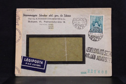 Hungary 1942 Budapest Censored Air Mail Cover__(7773) - Covers & Documents