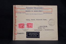 Hungary 1943 Budapest Censored Air Mail Cover To Germany__(6217) - Briefe U. Dokumente