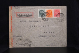 Hungary 1943 Budapest Censored Air Mail Cover To Weimar Germany__(7759) - Cartas & Documentos